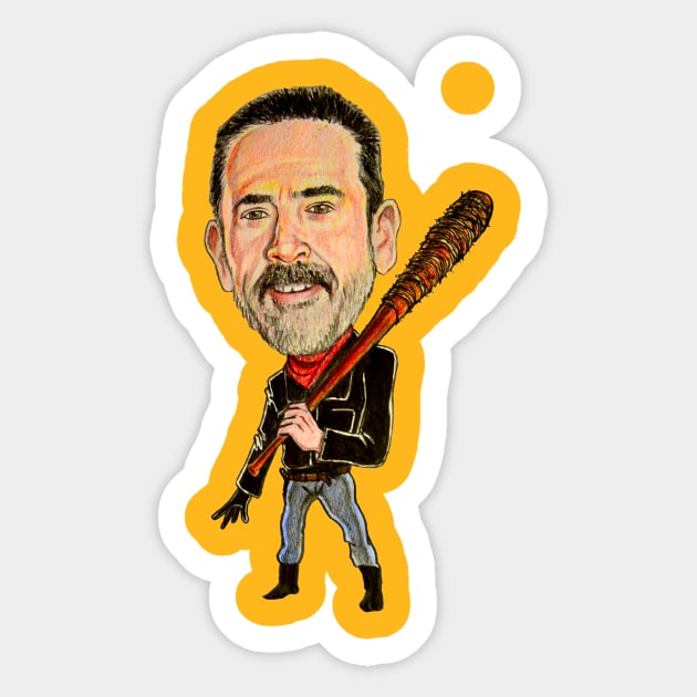 Chibi Negan Sticker by tabslabred